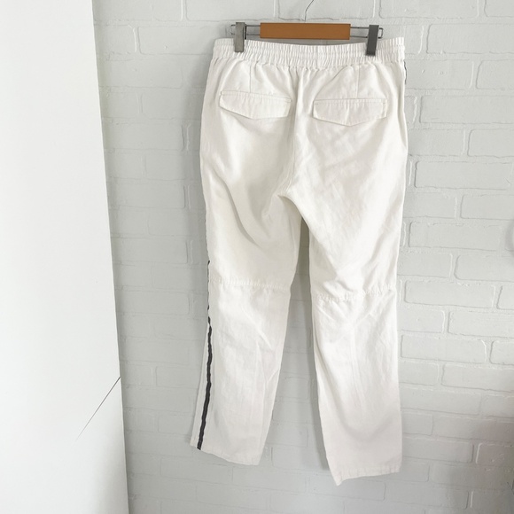 Zadig&Voltaire Parco Trousers Pants Track Streetwear Blokecore Tuxedo White Sz L - Picture 13 of 15